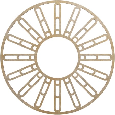 Ekena Millwork Hale Wood Fretwork Pierced Ceiling Medallion, Birch, 32"OD x 11 5/8"ID x 3/8"T CMWP32X32X0375HHBI